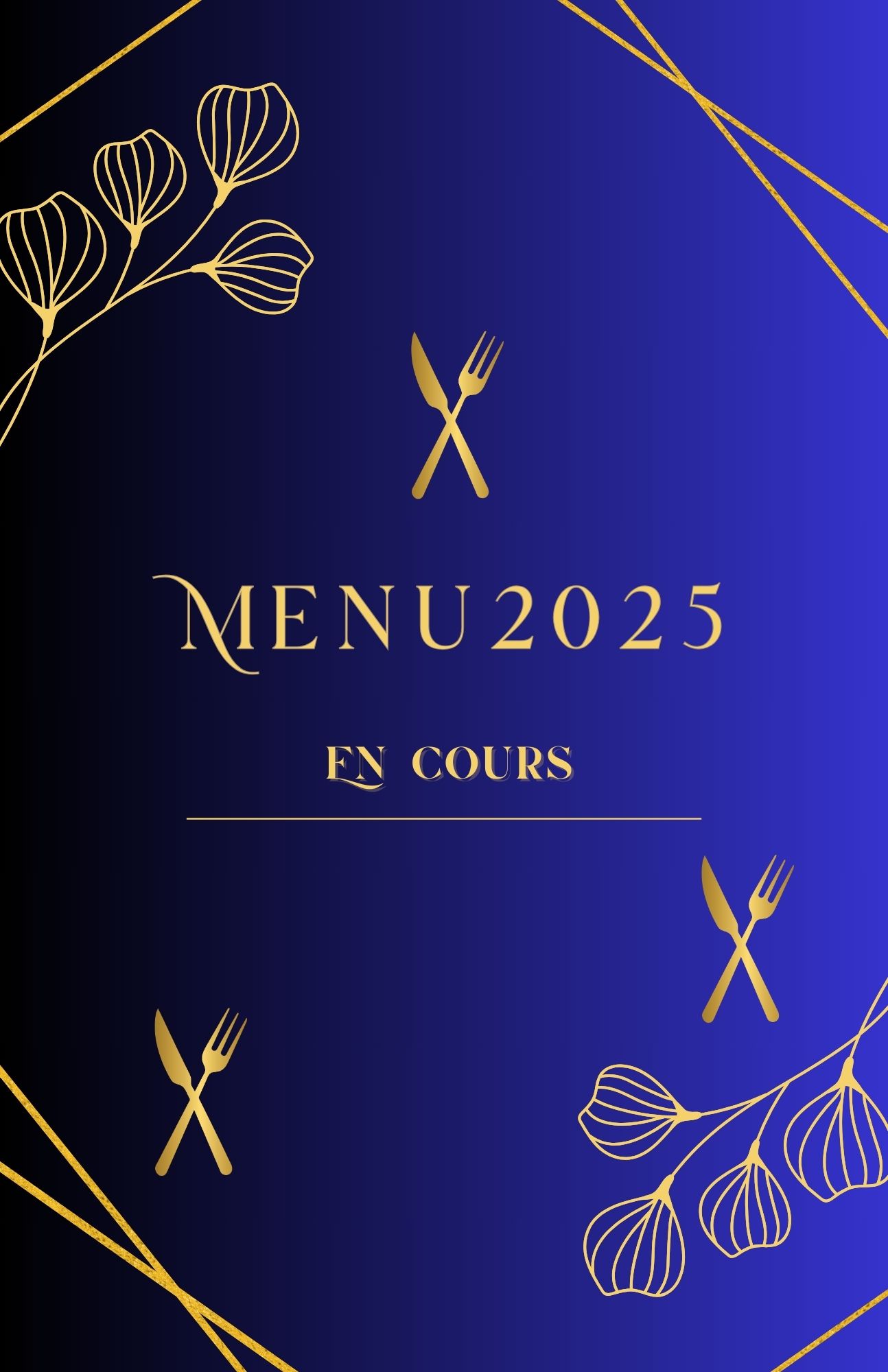 Menus 2025 en cours